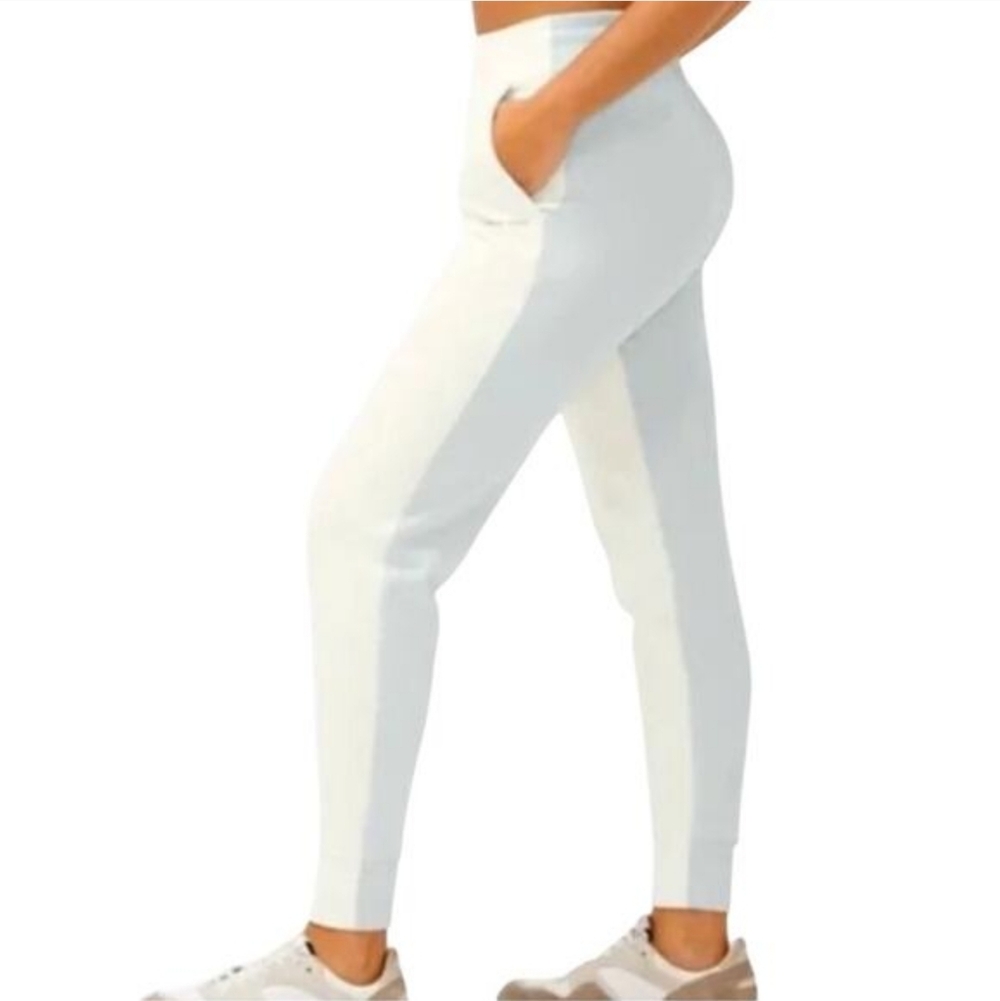 Outdoor Voices Bone & Dove Gray‎ 2-tone Jogger Pants NWT